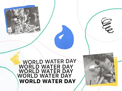 World Water Day 💧 22 abstract awareness clean day earth help illustration march nature water world