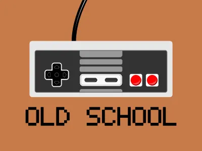 Oldschool - Nintendo Controller 80s 8bit cute digitalart gamer grapicdesign illustration nintendo nostalgia vector