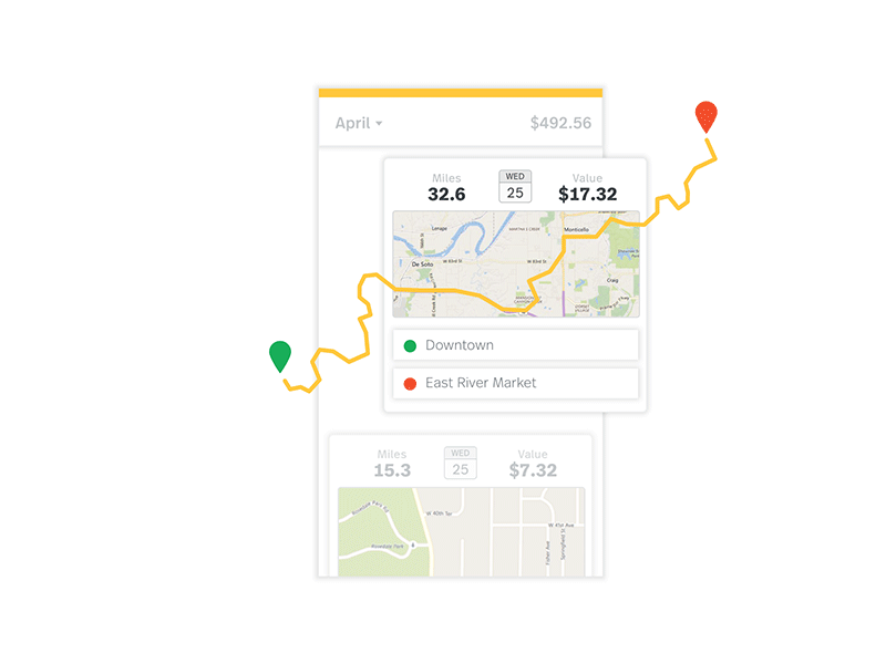 How It Works Exploded UI Illustrations charts graphs how it works illustrated ui illustration mileage technical illustration ui