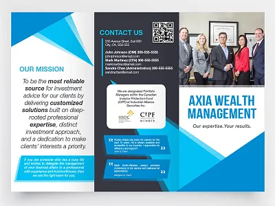 Modern Corporate TriFold Brochure brochure flat flyer modern