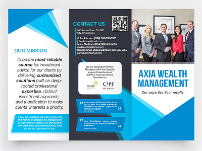 Modern Corporate TriFold Brochure brochure flat flyer modern