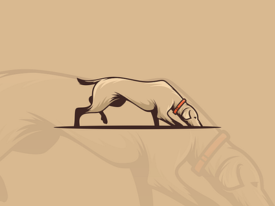 Dog Logo brown design dog logo pet vector