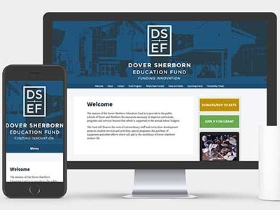 Dover Sherborn Education Fund website design graphic design website design