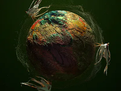 World 3d art cinema4d illustration octane render world