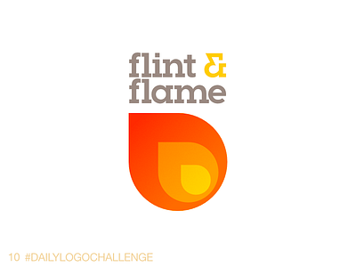 Daily Logo 10/50: Flame dailylogochallenge logo