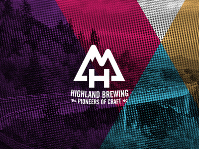 Highland Brewing Logo Redesign asheville branding design logo mark north carolina redesign