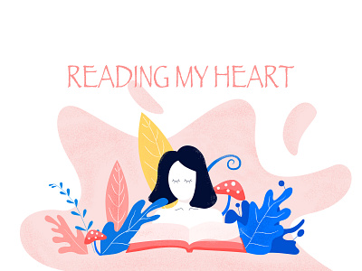 Reading my heart illustation