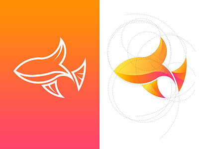 Fish Logo fish illustrator logo sketch