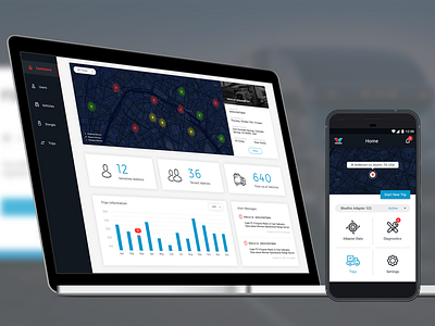 Trucks and Fleet Management fleet management user experience user interface