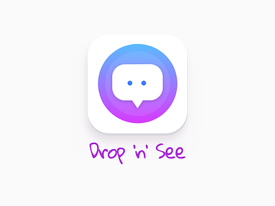 Drop & See App Icon drop logo minimal. app icon see