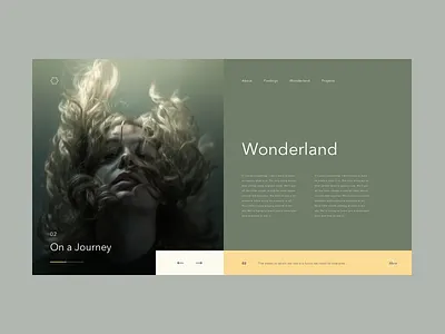 Landing Concept abstract artwork concept grid lander modern offset ui water