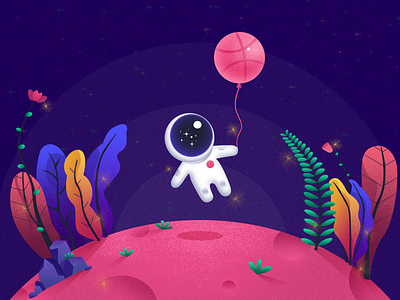 Hello Dribbble illustration photoshop