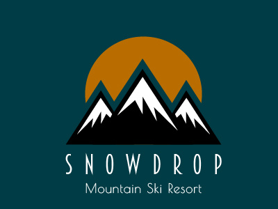 Daily Logo Challenge #8 dailylogo dailylogochallenge graphic logo logodesign logodesignchallenge mountain logo snowdrop snowdrop logo snowdrop logo design