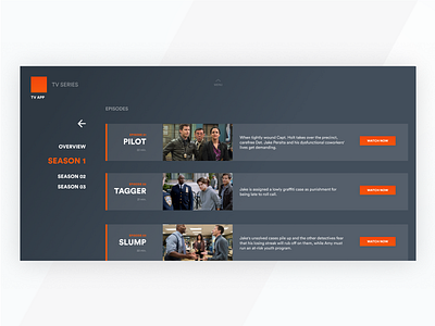 TV app - episodes brooklyn 9 9 daily ui movies netflix series streaming tv app tv show ui ux