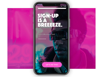 Daily UI Challenge #001 - Sign Up app colourful dailyui sign in sign up ui design ux design