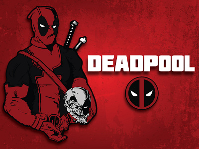 Deadpool comics deadpool graphic illustration marvel vector visual designing