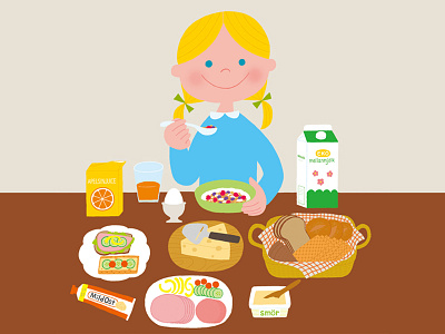 Frukost breakfast food girl photoshop sweden swedish