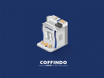 Coffindo coffindo illustration isometric mobile screen splash ui