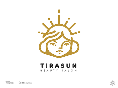 Tirasun beauty beautysalon branding concept graphic identity logo logo design logotype persian typography