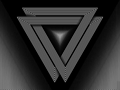 2018 March 23 - Daily Vectors art black and white blend blend tool daily shapes threes triangles vector