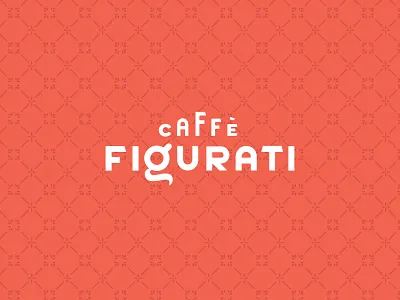 Caffe Figurati Logotype & Brand Pattern brand branding cafe caffe coffee figurati italian type typography