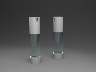 Skincare bottle mocukup 3d cinema 4d model product render skincare