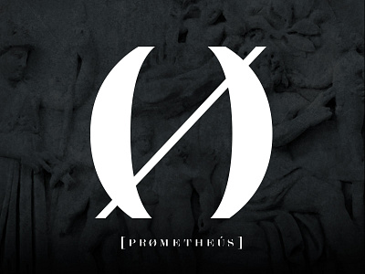 Prometheus logo branding event logo design logotype music label mythology nightlife typography