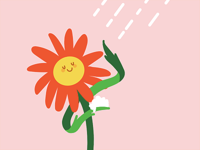 Sprin Cleaning flower illustration pun punny spring vector wip
