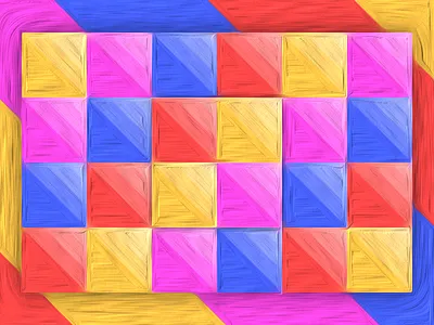 Some Colors blue color filter oil paiting. photoshop pink red yellow