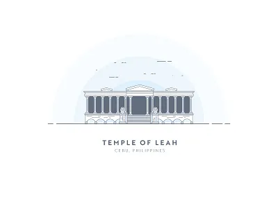 Temple of Leah awesome beautiful cebu cool design destination graphic graphic design illustration landmark leah philippines scenery temple tourist