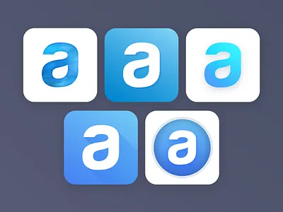 A Icon android app button flat design icon ios long shadow style ui ux web