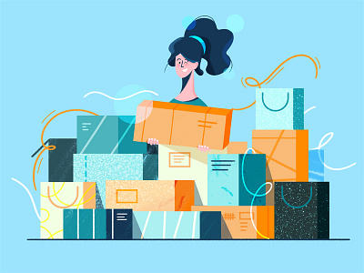 E-commerce article blog fireart fireart studio flat illustration news ui ux web web design