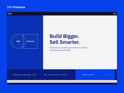 IBM Partners - Welcome UI design ibm ibm partners sketch ui