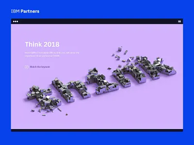 IBM Partners - Think 2018 design ibm ibm partners sketch think ui