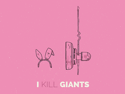 I Kill Giant - Movie Poster digital draw ikillgiants illustration movie poster texture vector
