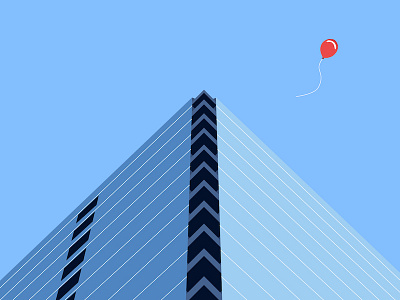 Office architecture art design illustration office skyscraper vector