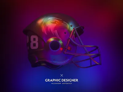 Football helmet 3d c4d cinema cinema4d design fashion football helmet photoshop retro wave