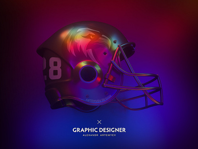 Football helmet 3d c4d cinema cinema4d design fashion football helmet photoshop retro wave