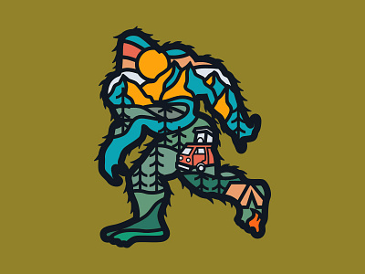 Squatch! badge bigfoot outdoor sasquatch