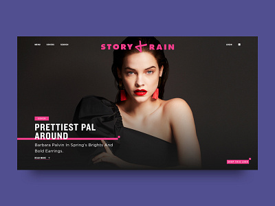 Story And Rain bold fashion homepage image magenta