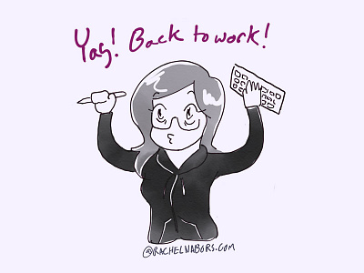 Yay Back To Work illustration reaction reaction shot