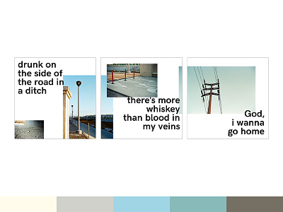 Sprained Ankle Triptych color palette graphic design instagram julien baker pastel sprained ankle triptych