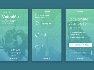 Onboarding Experience dating facebook ios iphone application mobile onboarding registration signup interaction design steps ui ux