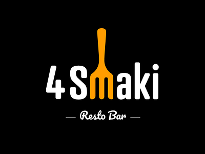 4 Smaki - restobar logo bar food logo pizza restaurant