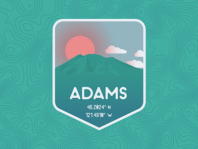 Mount Adams, WA badge mountains northwest pnw