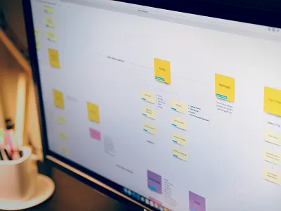 UX Strategy Session - Arcade City discovery flowchart product remote strategy ux whiteboard