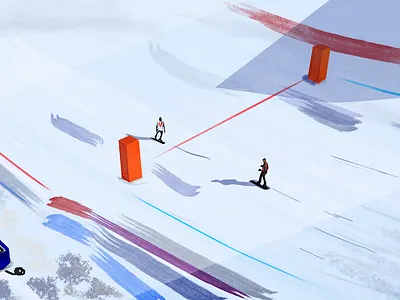 Snowboard champion and the second place snowboard sports