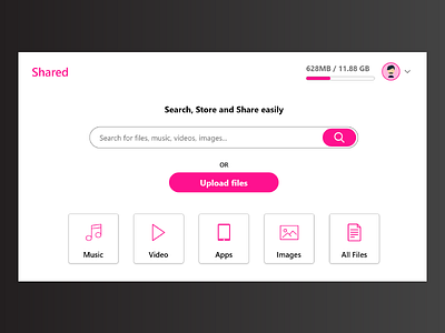 File Sharing Page apps file files images music sharing site videos