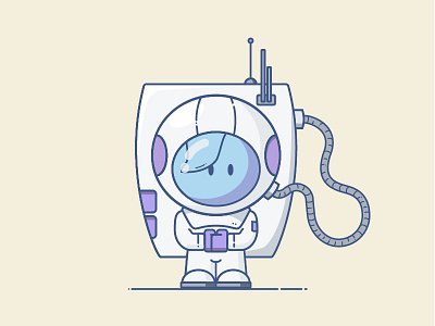 Little Astronaut debut illustration