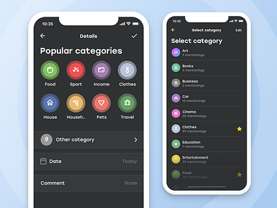 Moneysome #3 app app design minimal application blue color dashboard design finance money cash ios overview income costs ui ux